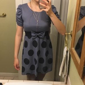 Polka dot bow dress